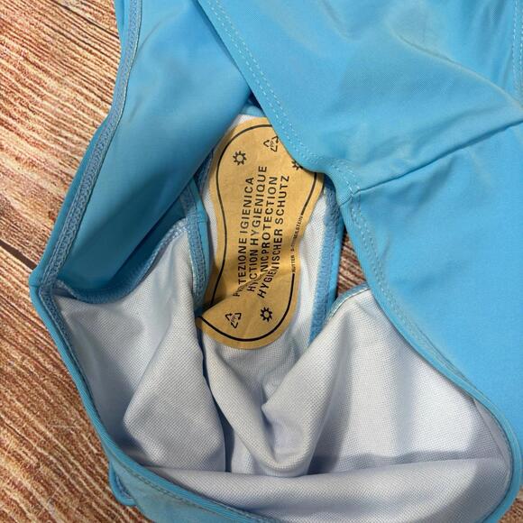 Blue High-Waisted Medium Swimwear Bottoms Nwot - Picture 5 of 5